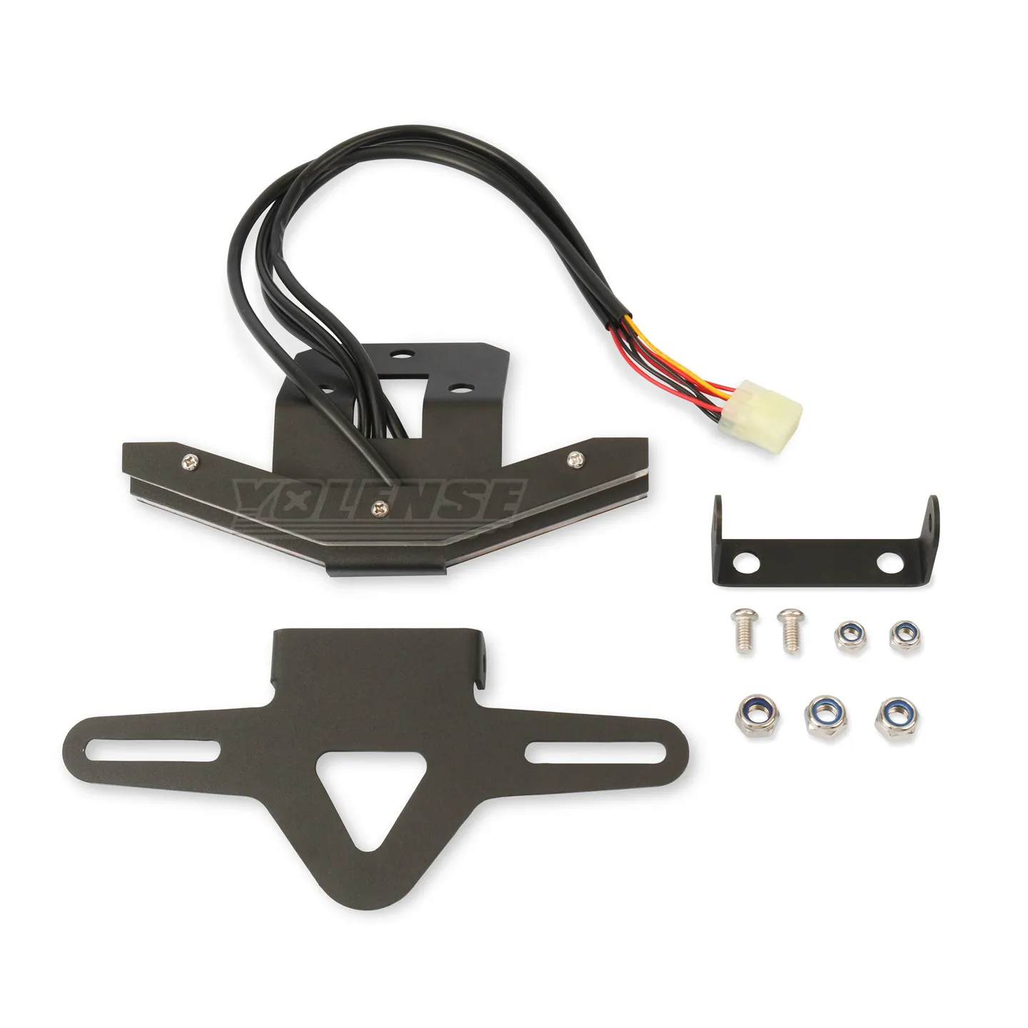 For 675SR 675SR-R 675NK 500SR 2024-2026 Motorcycle Folding License Plate Frame Short Tail Tidy Integrated Rear Light Turn Signal