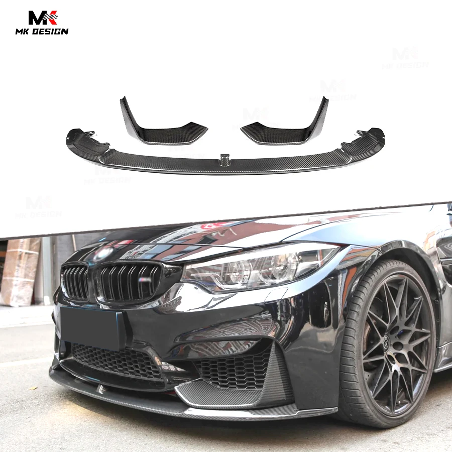 

MP Style Carbon Fiber Front Bumper Lip Side Splitters for BMW F80 M3 F82 M4 2014-2020 Front Lip Spoiler Car Accessories
