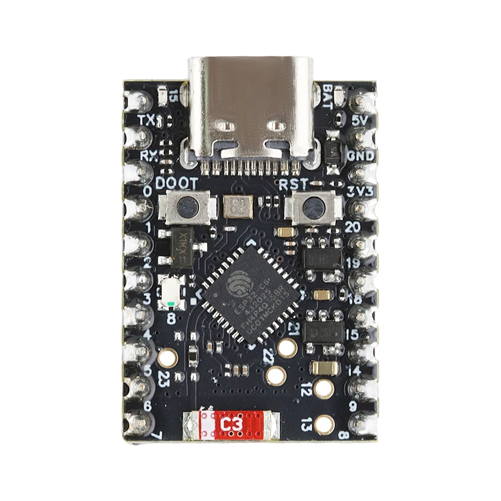 MINI ESP32-C6 Development Board Wifi6 N4 BT Module with Crystal Oscillator RISC-V 32-Bit 4MB FLASH Low Power C6 Soldered Kit