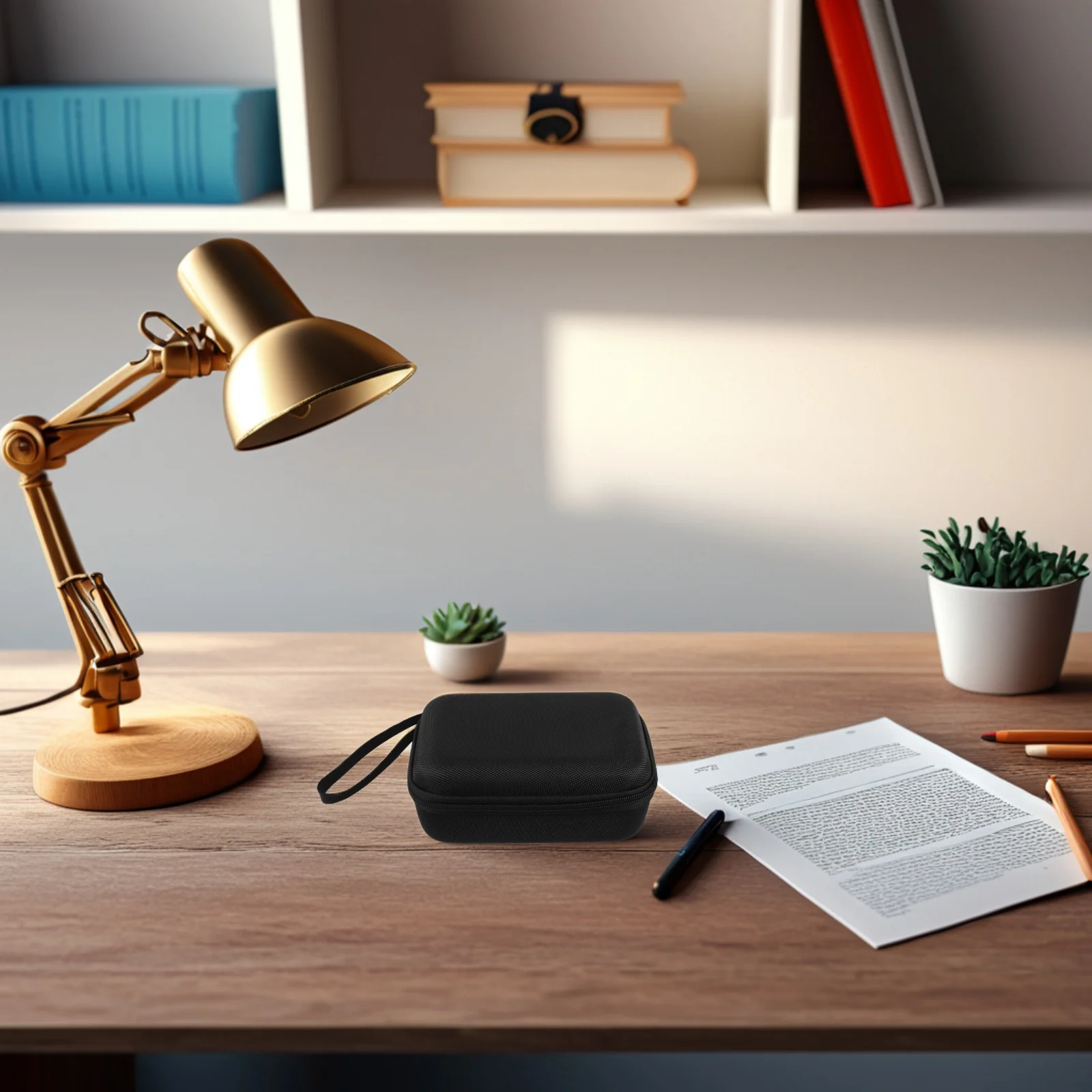 

Portable Recorder Microphone Storage Case Durable Multi Functional Organizer for Data Cables Instrument Accessories Musicians