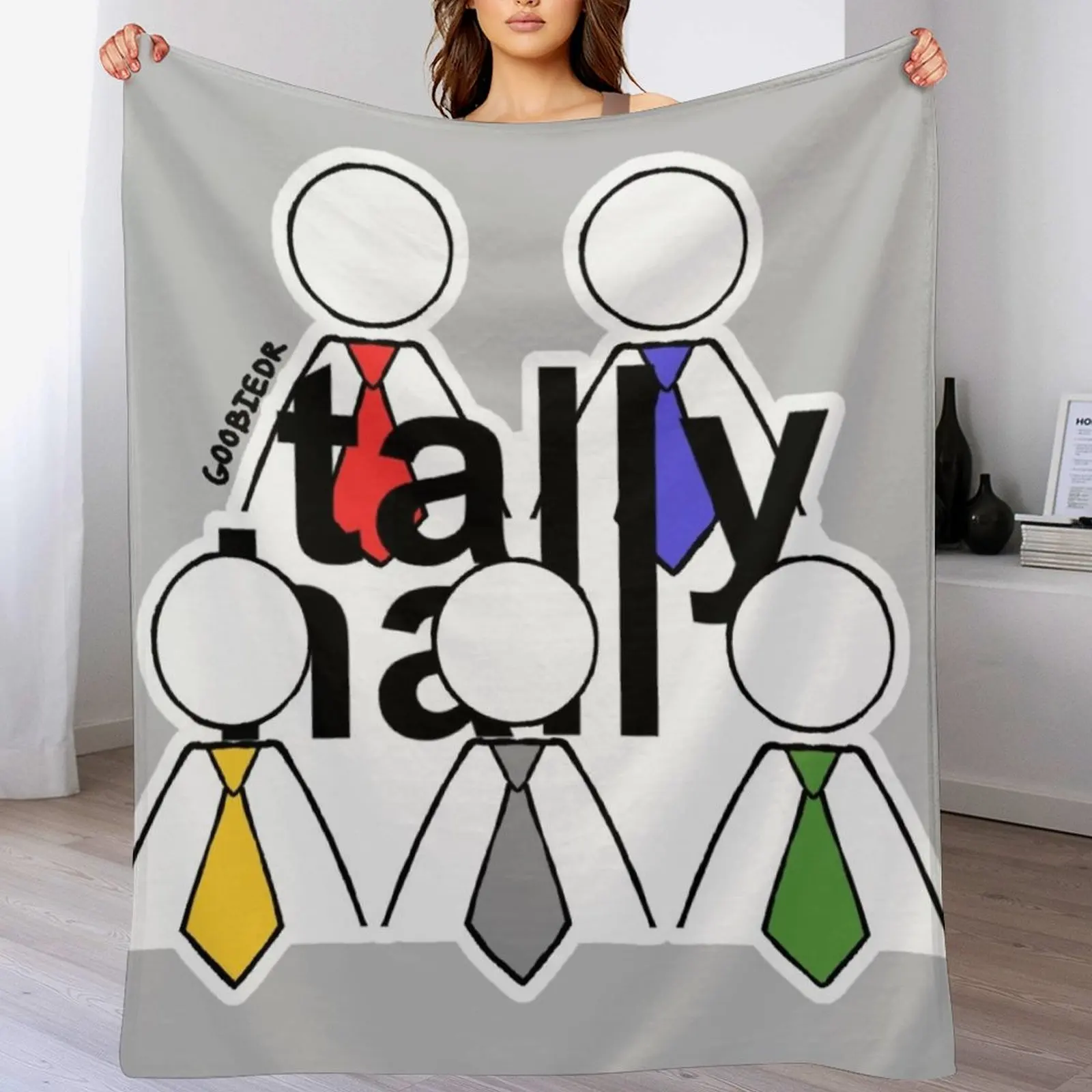 

Tally Hall Logo Throw Blanket Multi Use Warm Blanket for Living Room Bedroom