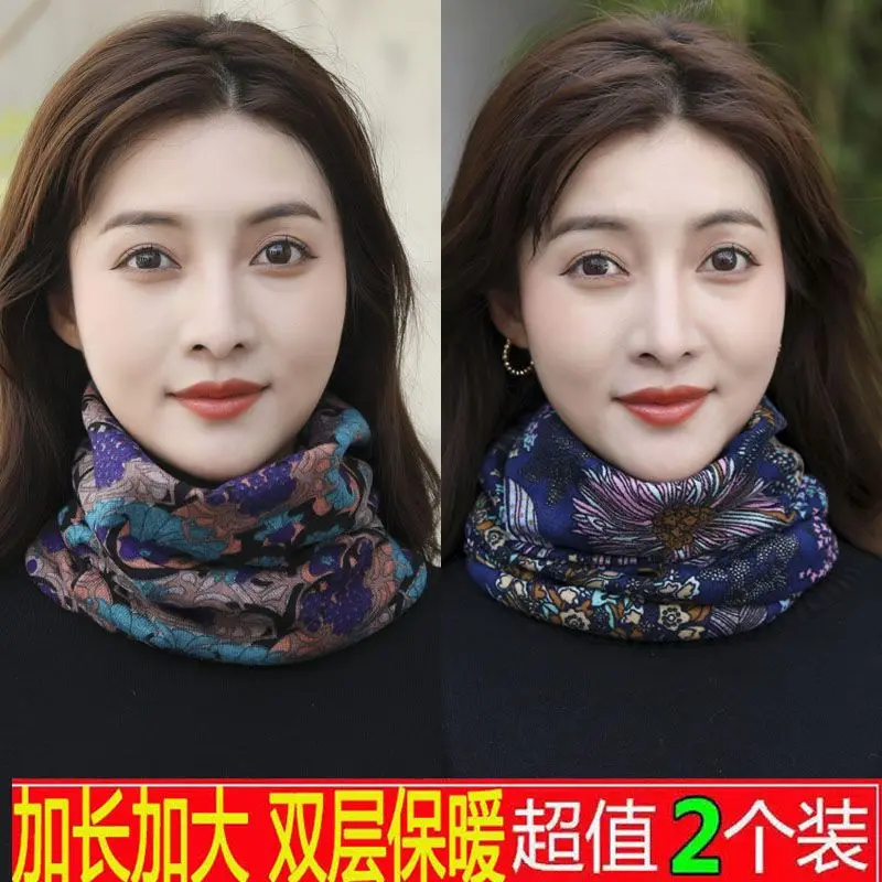 Genuine multi-functional thermal headgear, scarf, cervical spine protection hat, women's mask, windproof cycling cap