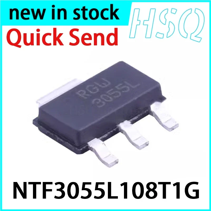 5PCS NTF3055L108T1G 3055L SMD SOT-223 MOS FET 3A 60V