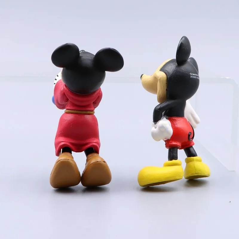 Disney Mickey Mouse Cartoon Model Cute Action Figure Collection Party Cake DIY Decoration Ornament Kids Birthday Christmas Gift