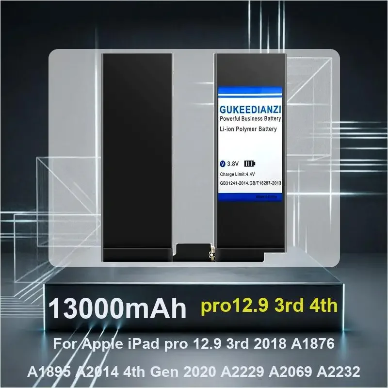pro12.9 3rd 4th 13000mAh Tablet Battery For Apple iPad pro 12.9 3rd 4th Gen A1979 A1983 A1876 A1895 A2014