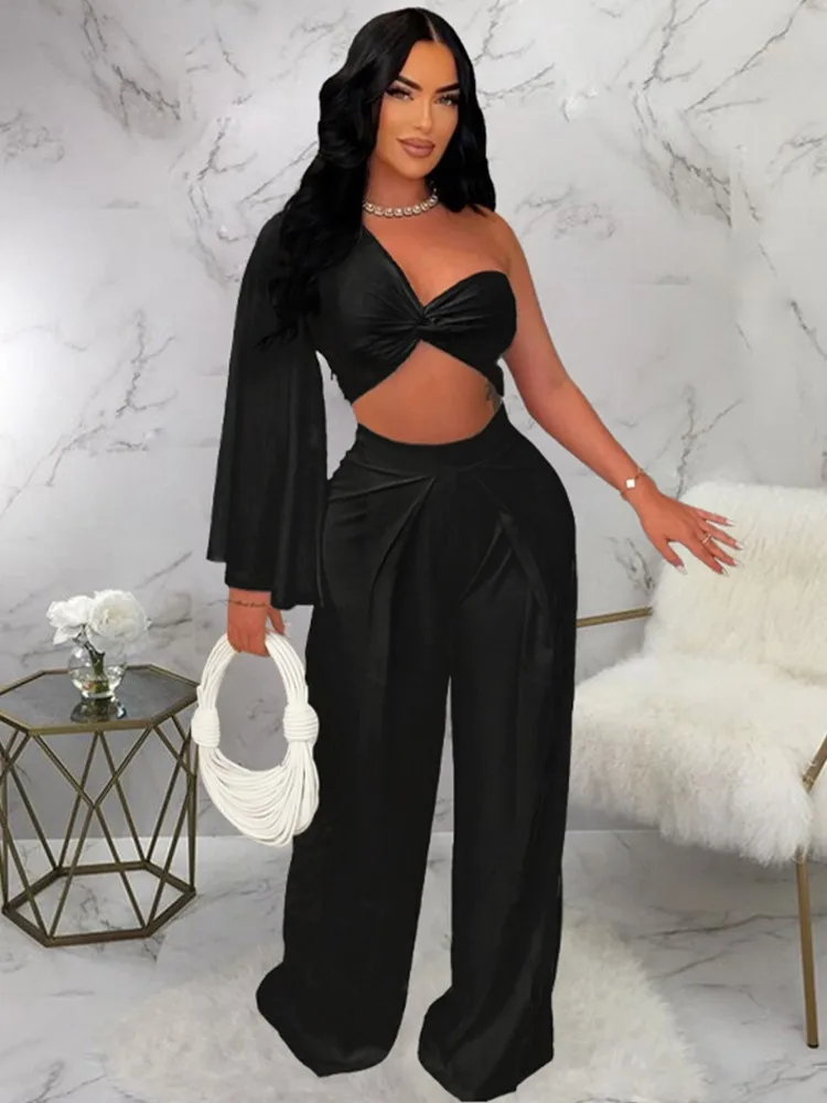 2 Piece Women Sets 2024 New Arrival Summer Autumn Matching Sets Solid Color Two Pieces Sets Top Pants Suits Outfits Clothing