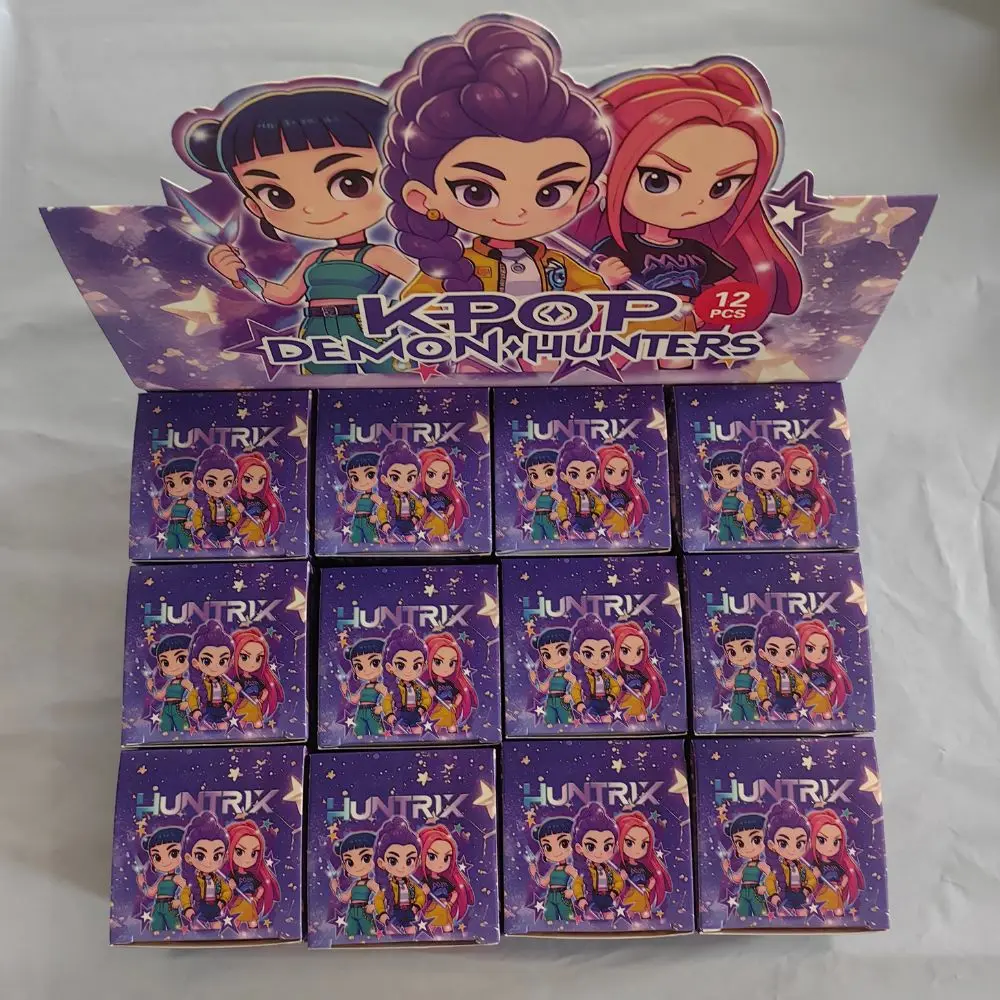 12/24 unids/set Kpop Demon Hunters llavero colgante Derpys Tiger Rumi Mira Zoey Sussy estatuilla muñeca Fans regalo sorpresa caja ciega