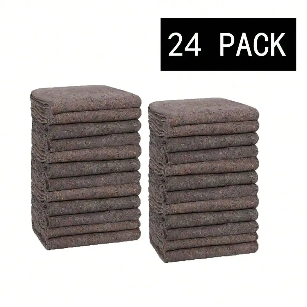 Moving Blankets 53x74 inch Heavy Duty Professional Quality Quilted 24
