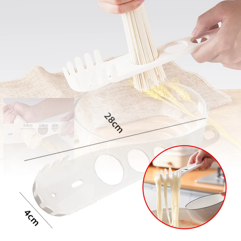 

Spaghetti Spoon Multi-functional Home Fish Noodle Spoon Plastic Draining Colander Egg Yolk Separation Spoon Kitchen Supplies