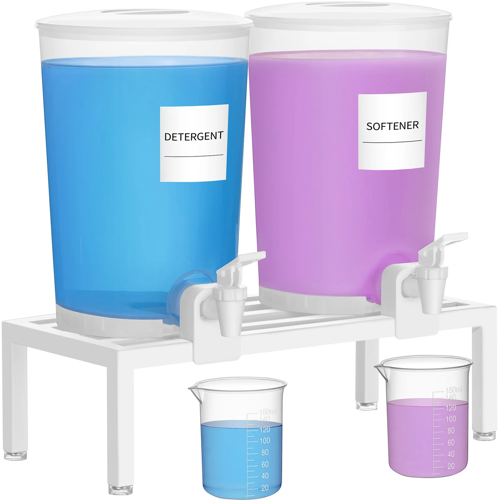 

Дозатор для жидкого стирального порошка, 3,5 л (118 жидких унций), с герметичным краном и подставкой