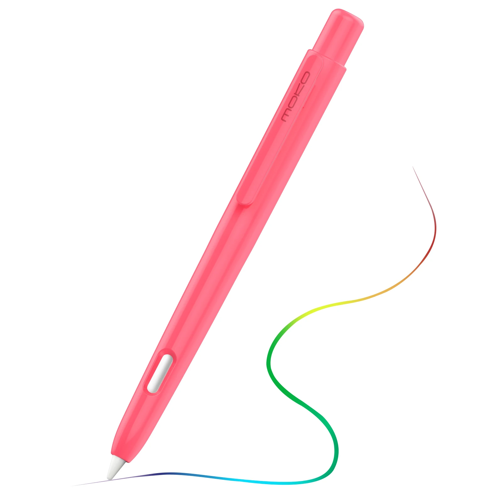 MoKo Holder Case for Apple Pencil 2nd Generation,Retractable Tip Protection Secures Cap,Protective Cover for iPad Pro 11/12.9 in