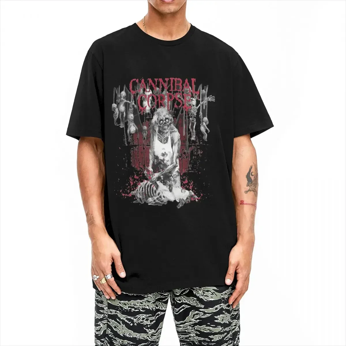 Cannibal Corpse Rock Band T-Shirt for Men Women Tomb Of the Mutilated Novelty 100% Cotton T Shirt Crew Neck Short Sleeve Clothes