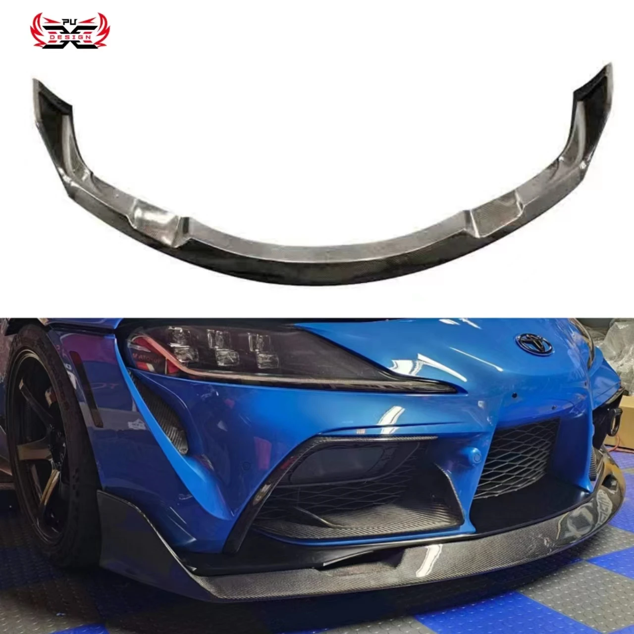 

Carbon Fiber Bumper Spoiler Chin For Toyota Gr Supra A90 A91 Mk5 Ag Style Front Lip Spoiler Front Splitter Car Accessories