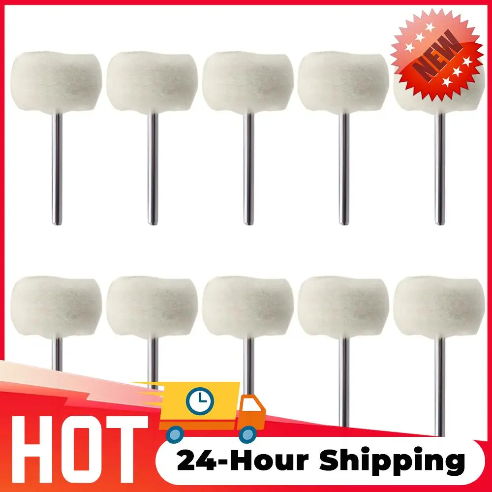 

1-20PCS Mini Polishing Brush Wool Wheel Polishing Head with 3mm Shank Buffing Polishing Jewelry Metals Rotary Tool Accessories ﻿