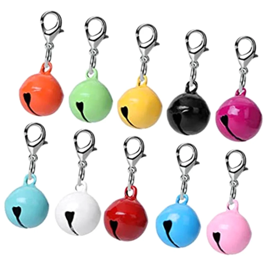 

10pcs Pet Collar Accessories Metal Dog Cat Bells Wear-Resistant Loud Sound Hanging For Diy Home Party Decor Multi-Function Pet