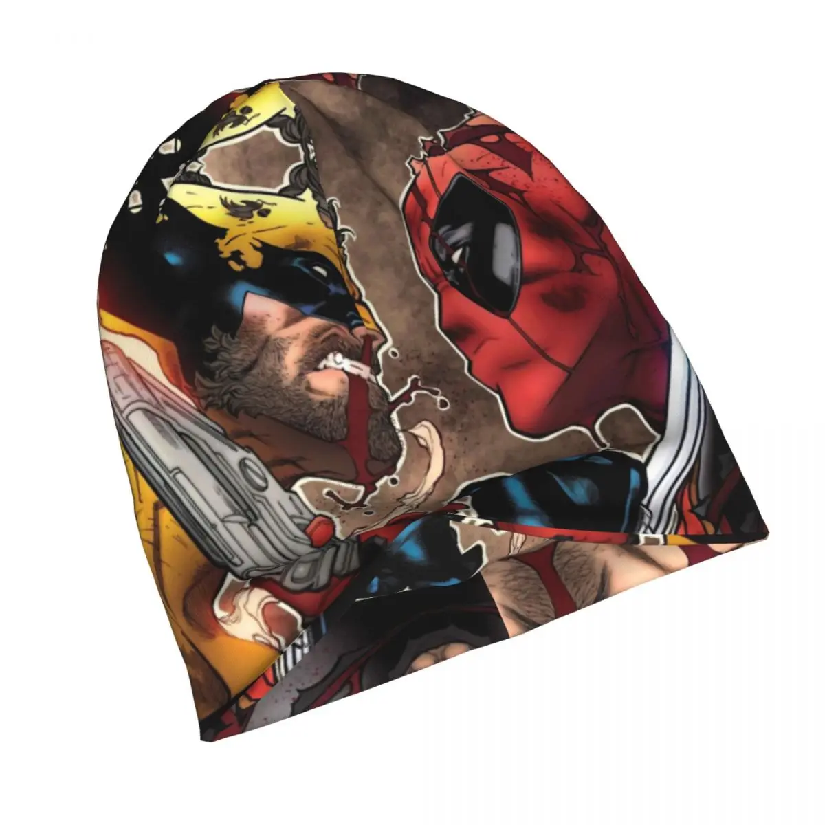 Hat 2024 MARVEL Video Autumn Spring Caps For Men Women Deadpool & Wolverine Skullies Beanies Ski Caps Soft Bonnet Hats