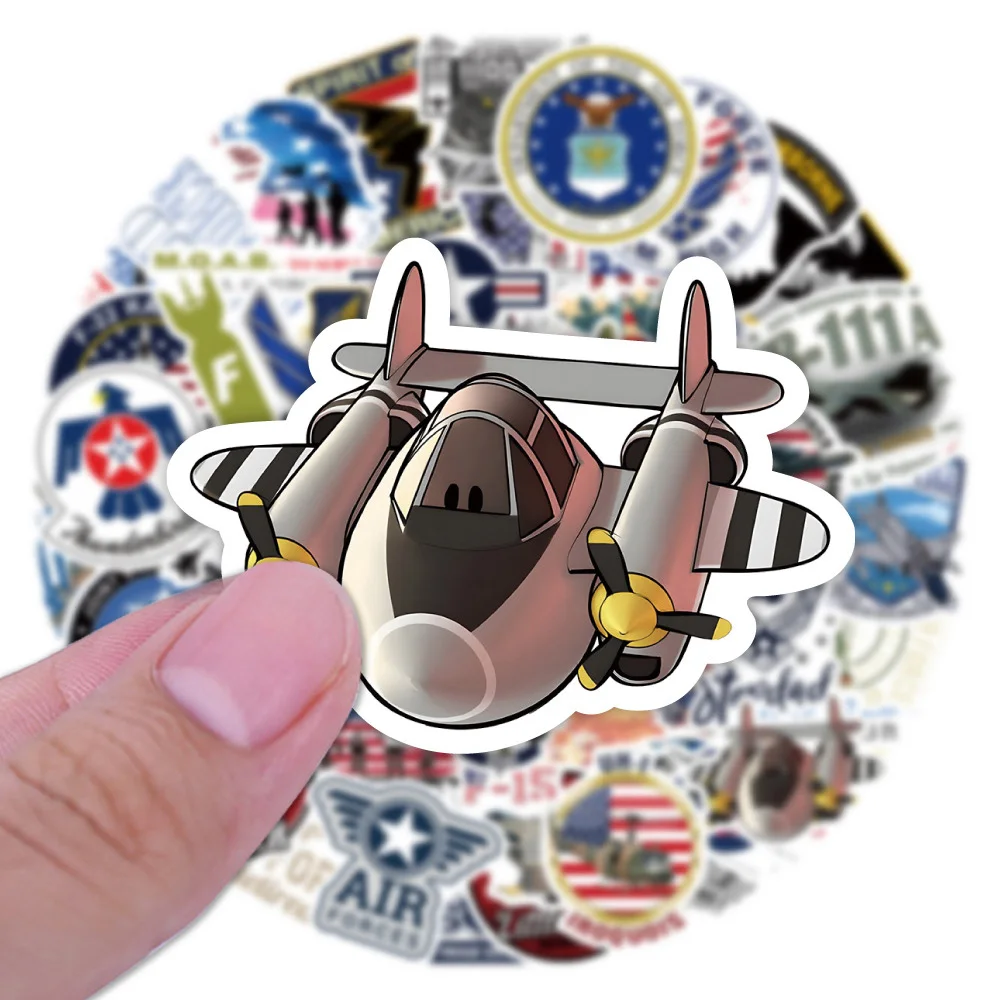 10/30/50PCS USA Armee Aufkleber Air Kräfte Decals Spielzeug Graffiti Laptop Telefon Laptop Auto Wasserdichte Hubschrauber cartoon Kühlen Decals