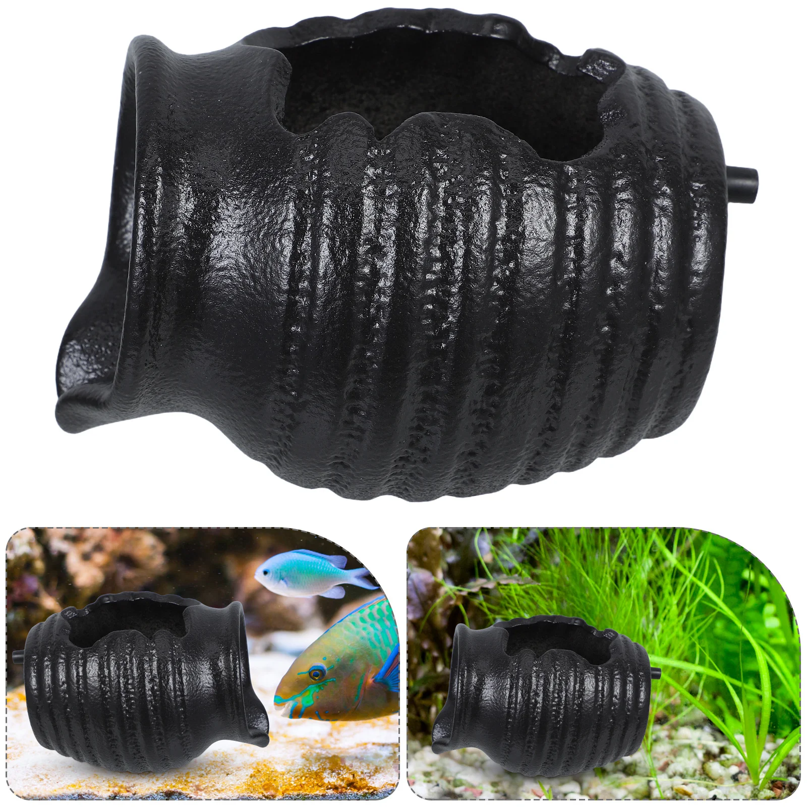 

Ceramic Waterfall Jar Rustic Decorative Landscape Fountain Spout Garden Outdoor Indoor Tabletop Fish Tank Circulating Water