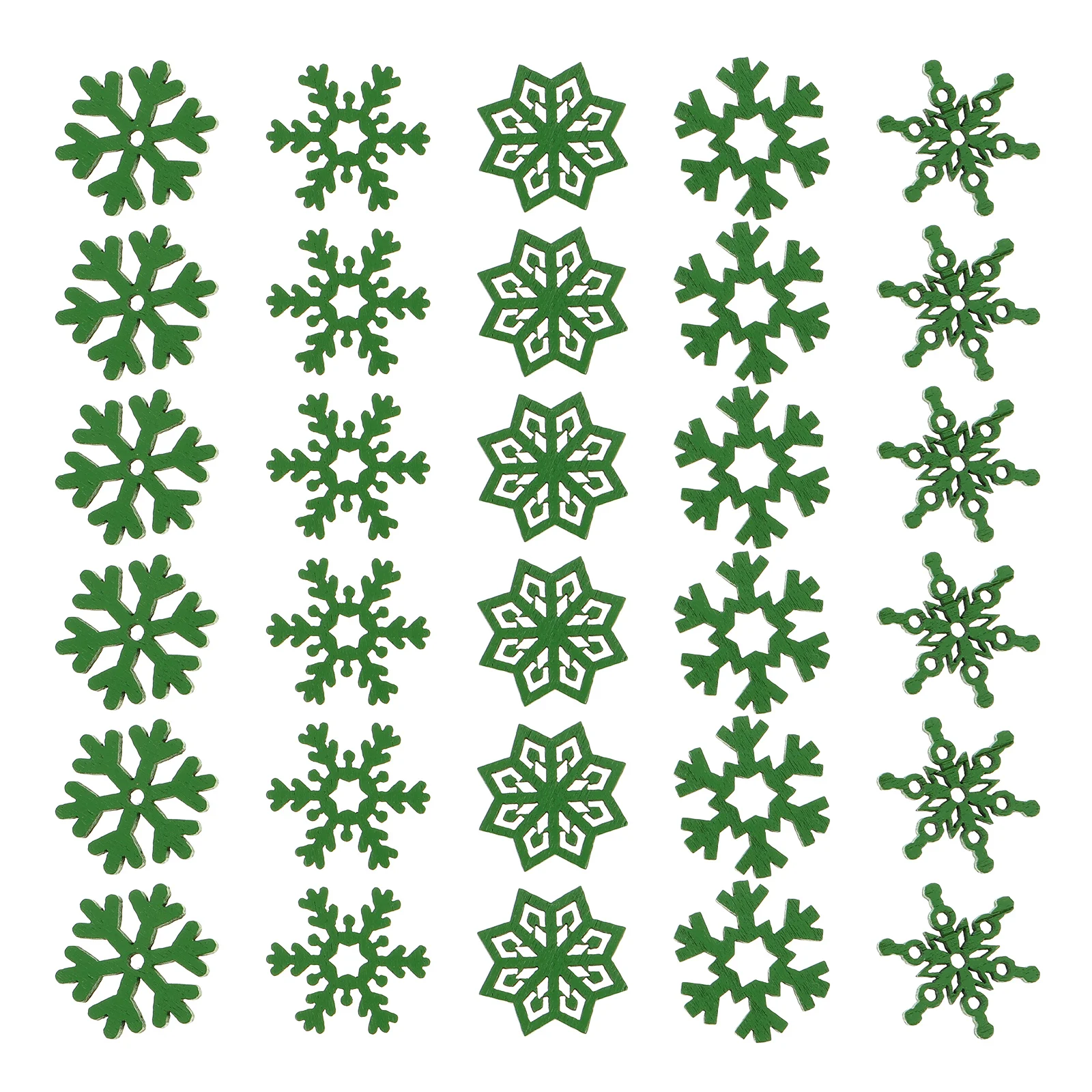 

150Pcs Wood Snowflake Ornaments Christmas Hanging Cutouts Farmhouse Winter Holiday Decorations Wood Snowflake Cutouts