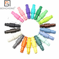 Colorful Matt Cyan Dark Gold Red Black GX16 Aviator Socket Docking 4 Core 4Pin Male&Female for Keyboard Coiled USB Type C Cable