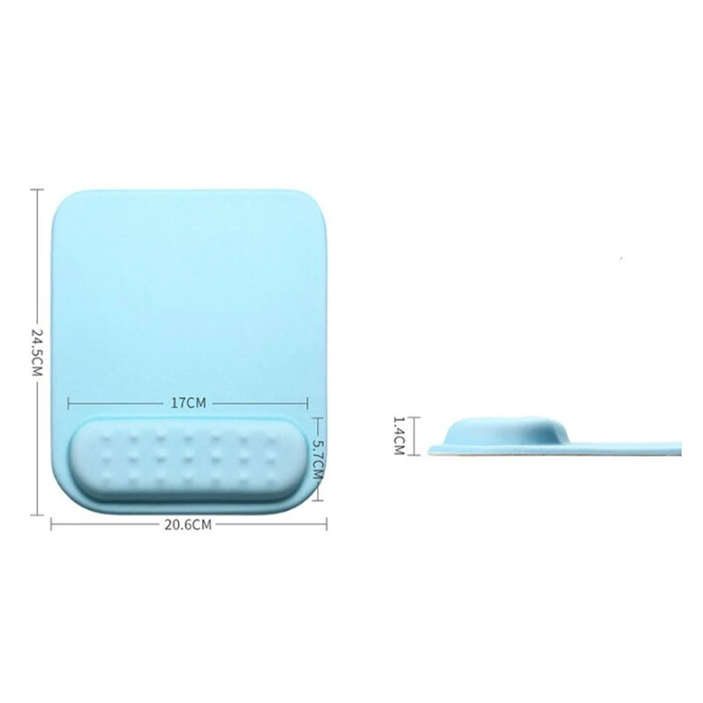 

Adorable Silicone Mouse Pad Wrist Rest Hand Care Anti-Slip Comfortable Gaming Mat For Women Memory Cotton