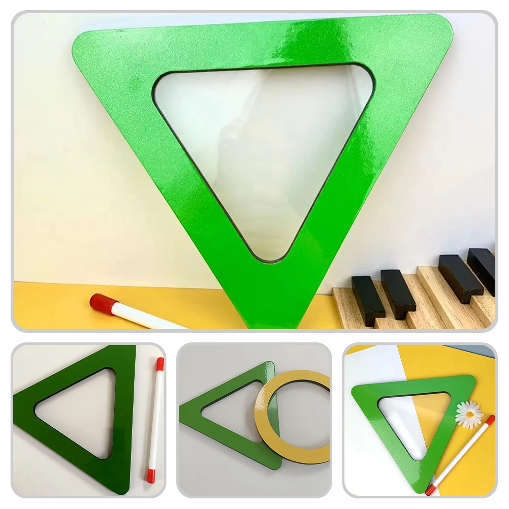 

1 set 1 Set Triangular Hand Kids Percussion Instrument Professional Orff Drum With Drumstick Smooth Surface Corrosion