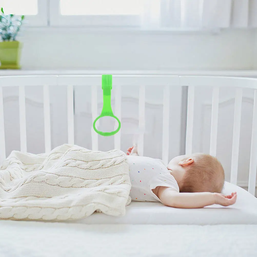 

2pcs Baby Pull Up Rings Infant Activity Equipment Safe Handles For Standing Practice Indoor Use Playpen Accessories Crib Pull