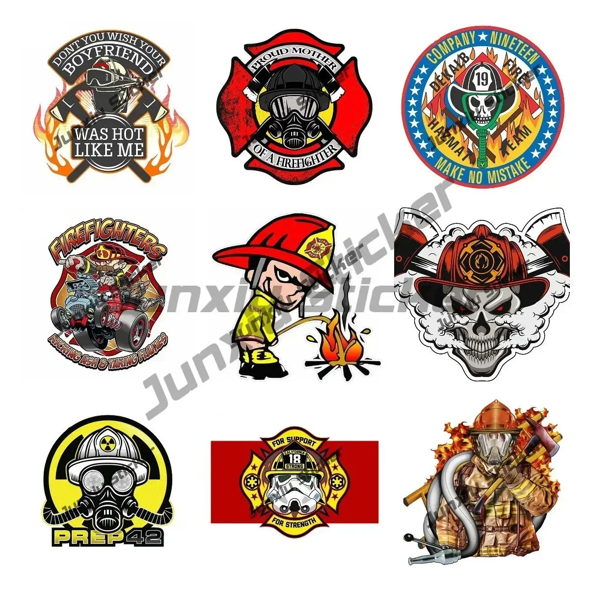 

Firefighter Decal Cross Helmet Axe Firefighter Decal Car Accessories Stickers Rv Windows Sunscreen Stickers Motorcycle Emblem