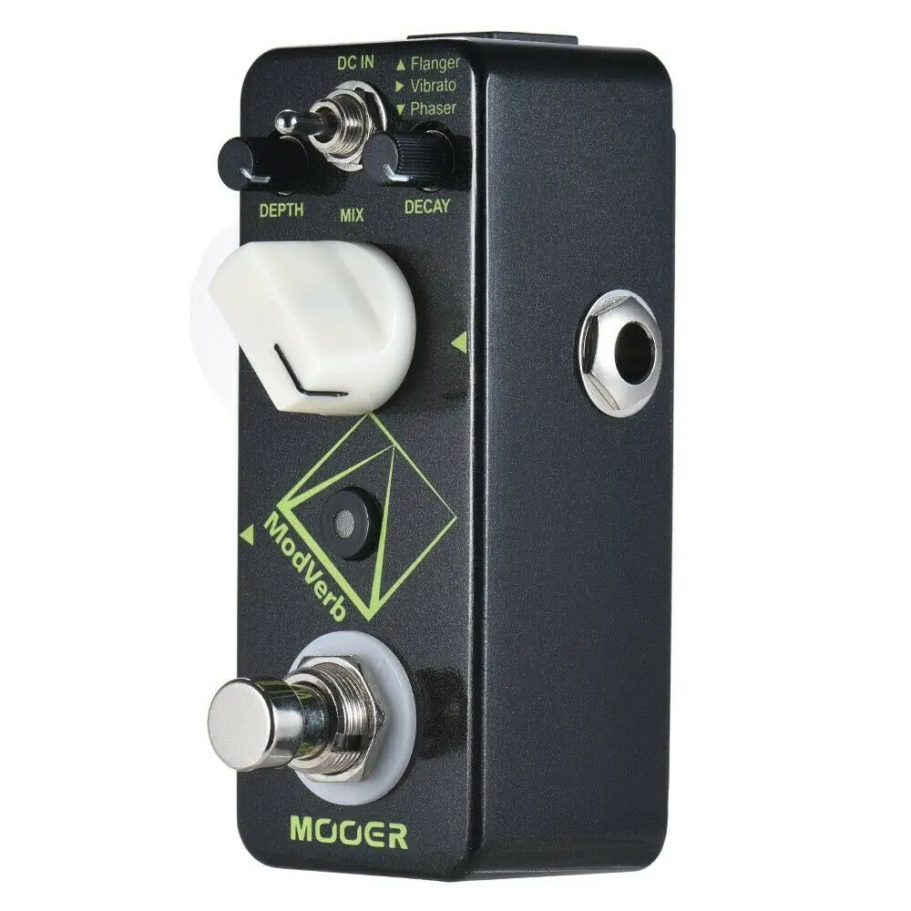 Mooer Reverb Modulation Electric Bass Pedal Flanger Vibrato Phaser for Guitar Parts Accessories Guitar Effect Pedal Modverb