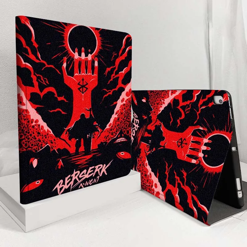 Anime Berserk Art Cool Per iPad Pro Air Mini 1 2 3 4 5 6 7 7th 8th 9th 10th 11th 10.2 9.7 10.5 10.9 11 12.9 Custodia per tablet da 13 pollici