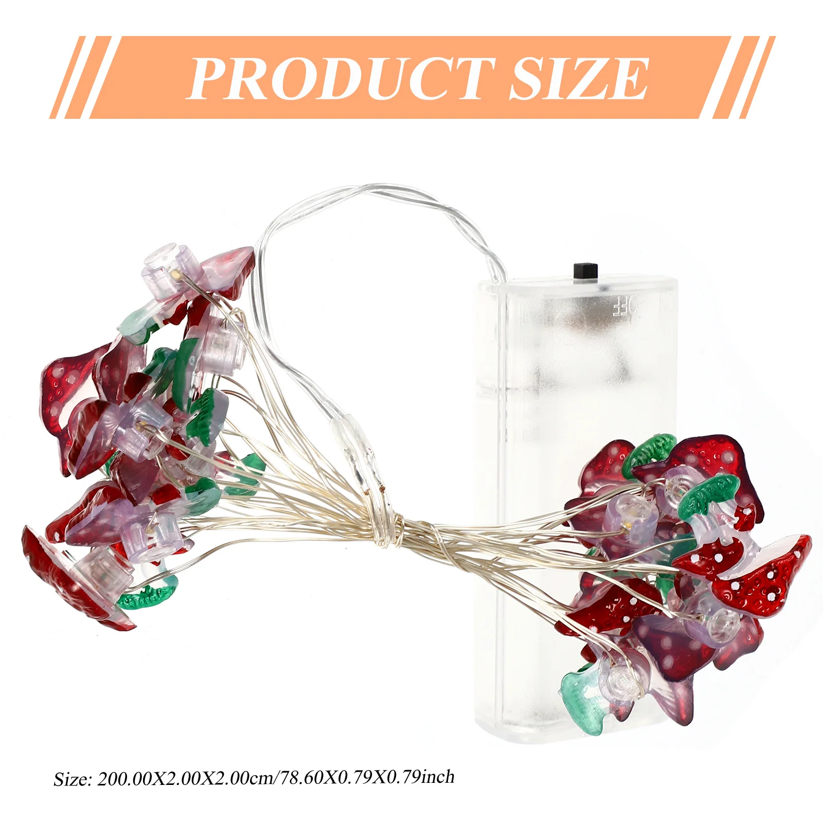 1 قطعة مصباح الفطر سلسلة ضوء الجنية أضواء الزخرفية ضوء الليل الصغير لحديقة سياج الشرفة سقف عتبة النافذة غرفة نوم