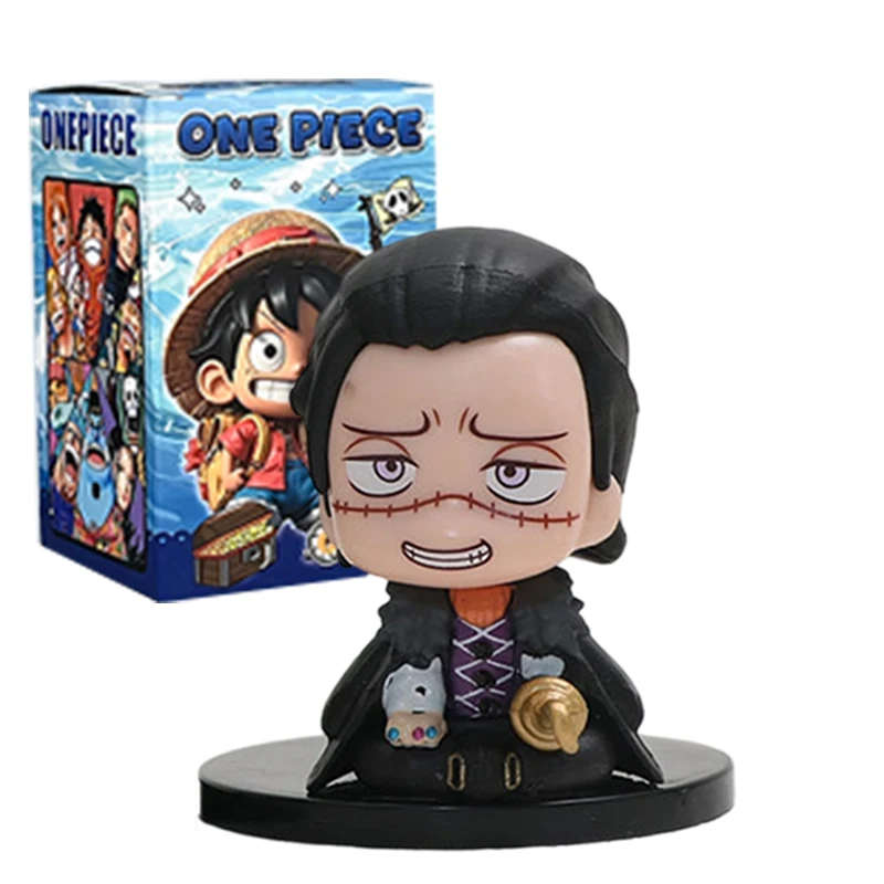 1-12 Stück Blindbox Anime One Piece Figur Luffy Roronoa Zoro 6cm Q-Version Actionfigur Niedliches Spielzeug Schreibtischdekoration Modell Geschenk
