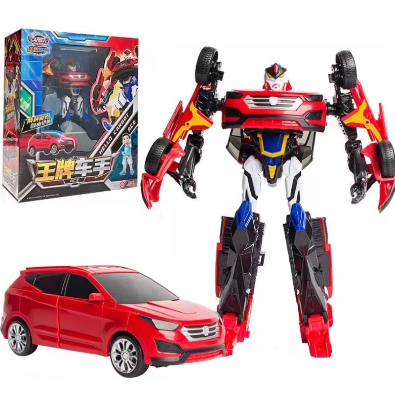 Korean Cartoon Anime Elite Version Carbot Deform Robot Transformation Car Action Figure Mecha Auto Kids Boy Toys Birthday Gifts