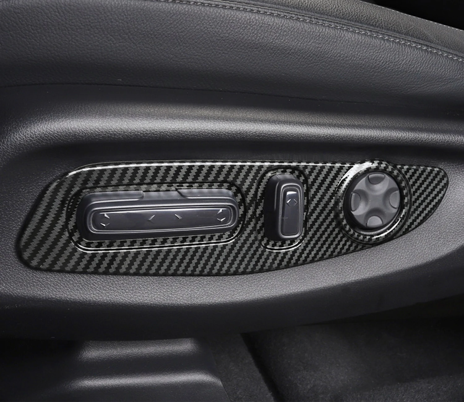 Only Fit LHD! For Honda CR-V CRV 2023 Car Accessories ABS Carbon Fiber Style Interior Seat Adjust Panel Cover Trim 2pcs image 3