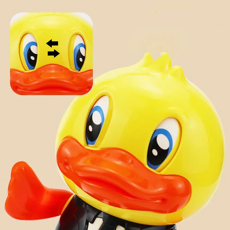 Electric Dancing Duck Funny Blink Eyes Flashing Light Shake The Body Cute Musical Cartoon Animal Educational Toy Children Gift