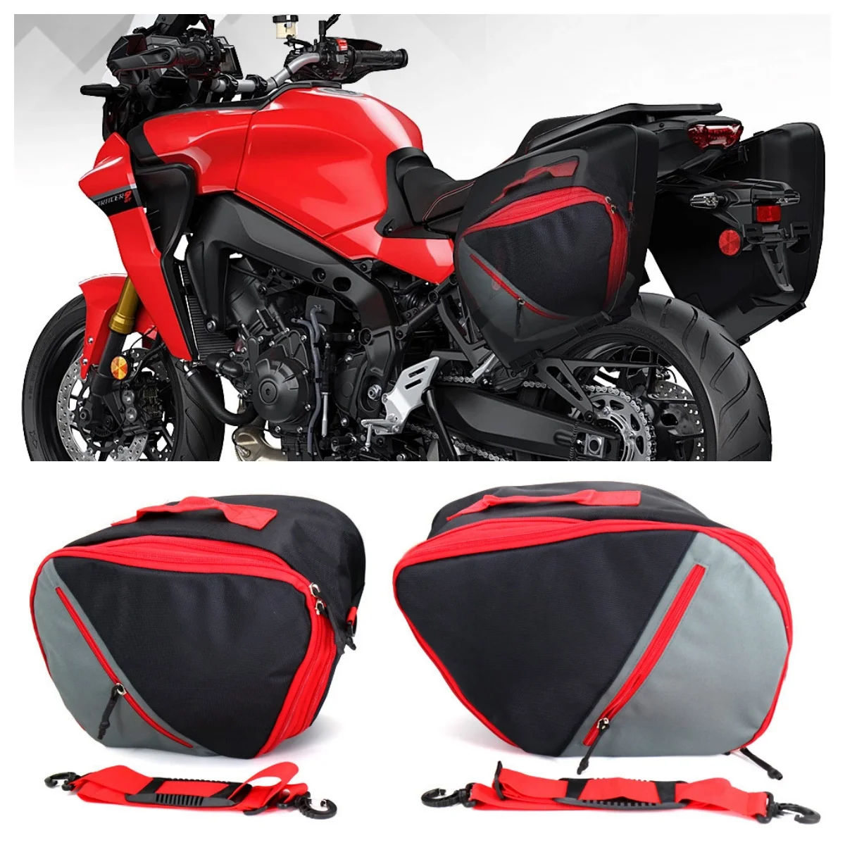 

Motorcycle Luggage Bag Suitcases Inner Storage Bags Tail Box Pannier Saddlebag For Yamaha Tracer 9 GT Tracer 9 900 GT Tracer9