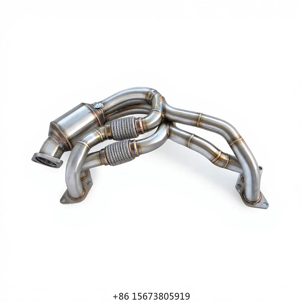 Stainless Steel High Performance Exhaust Muffler & Manifold for GR86/GR86/86 2.4 2020-2024 Silver White FinishCustomed