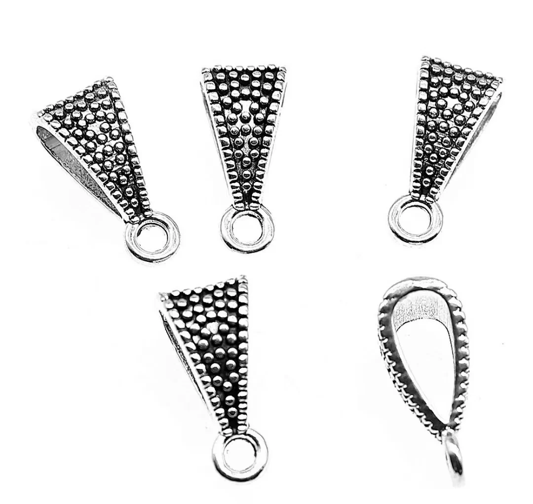 40 pièces 15x7x6mm en alliage de Zinc métal argent tibétain, perle plaquée bronze antique T0312 pour la fabrication de bijoux