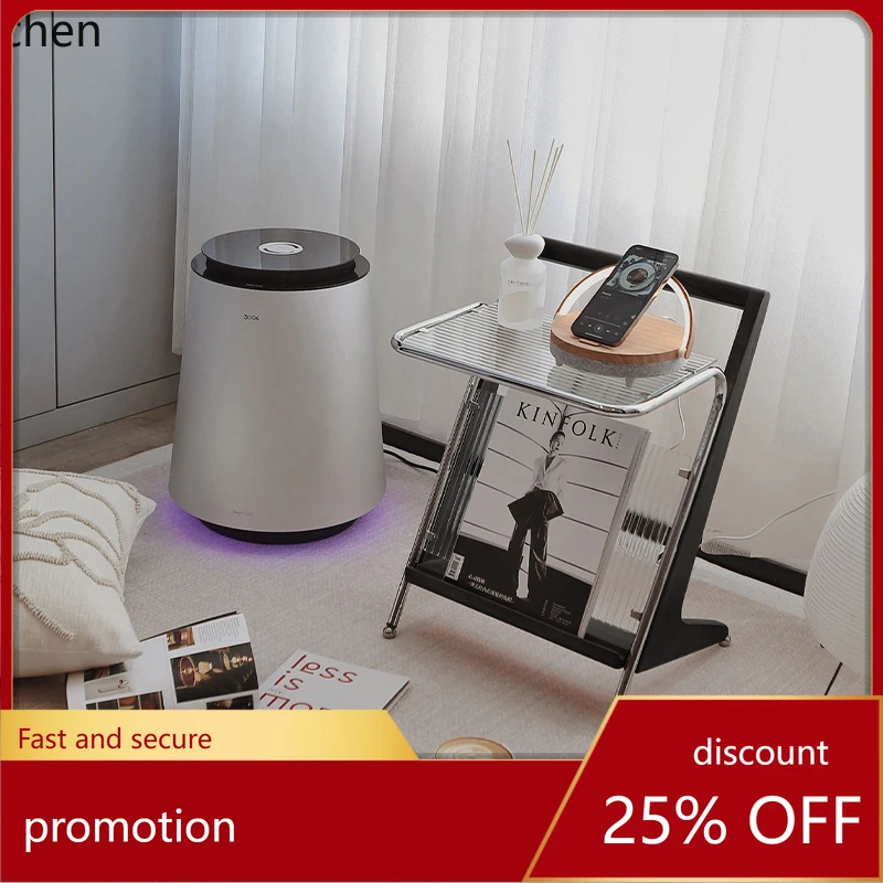 

YFY bedside table creative small apartment bedside storage rack bedroom retro solid wood bedside table