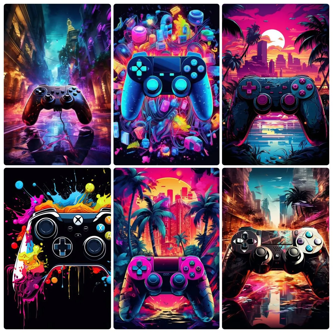 

Jigsaw Puzzles for Adults - Colorful Neon Light Game Machine - Jigsaw Puzzle Home Decor Adults Puzzle Games Family Fun Puzzles