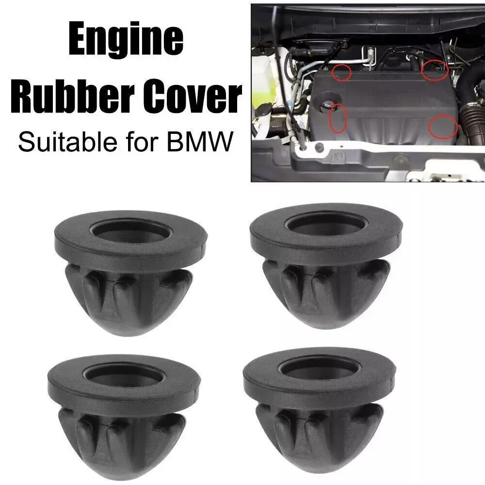 4PCS For BMW 1-8 Series X4 X5 X6 X7 Engine Cover Trim Rubber Mount Grommet Bush Bump Stop 11127614138
