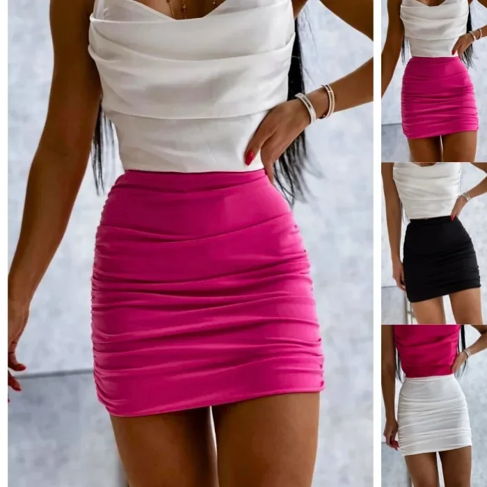 Ebay Amazon Independent Station Venta caliente Mini vestido sexy Falda ajustada Efecto adelgazante Diseño sin costuras Moda versátil