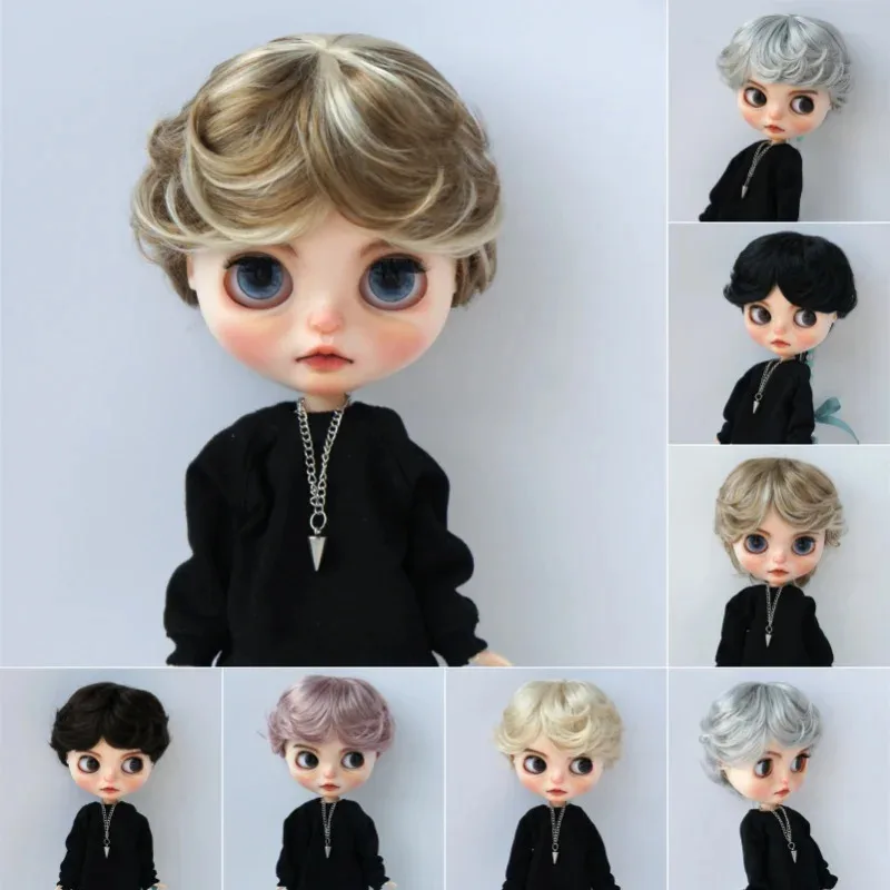 

Reborn Doll Wigs JD075 9-10inch 10-11inch 23-25CM 25-28cm 39CM Boyish Cupid Curls Synthetic Mohair Blythes BJD Doll wigs
