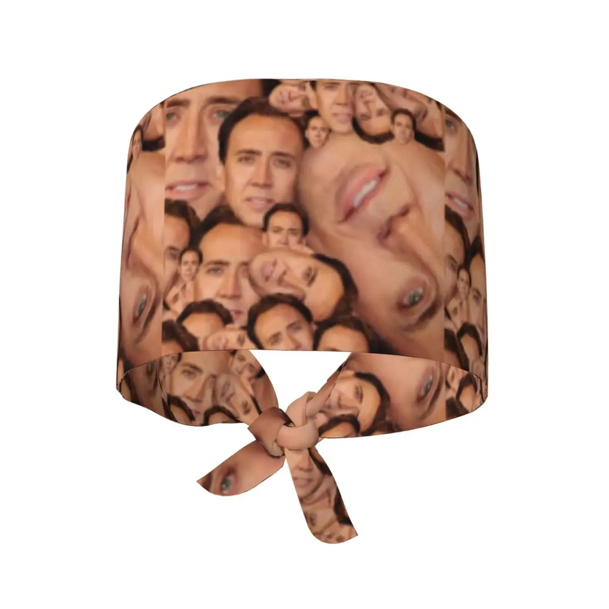 Nicolas Cage Meme Collage facial Control de dientes gorros quirúrgicos agencia de cuidado de mascotas gorros de trabajo médico veterinario sombrero hombres mujeres gorro exfoliante