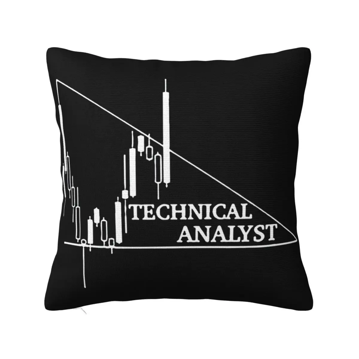 Custom Forex Technical Analyst Men Round Collar Classical Sunlight Urban Gris Kawaii Hiphop 015330 Pillow Case