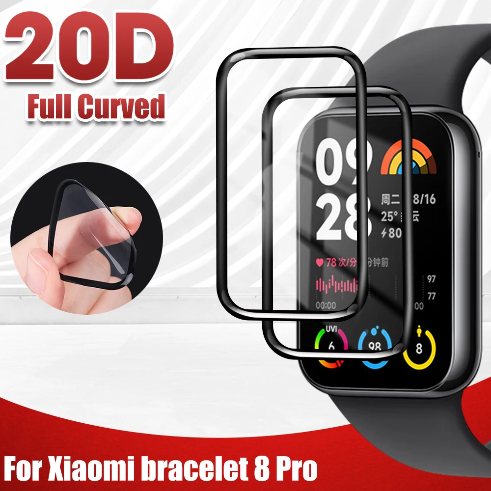 Изогнутая 3d-пленка для смарт-часов Xiaomi Band 7 8 Pro Miband 7Pro, защитная пленка с полным покрытием для Mi band7, band8 Pro