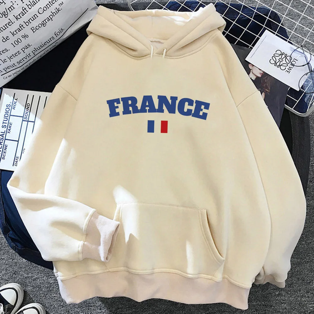 France hoodie comfortable streetwear winter clothes for teens graphic printed design girl hoddie pullover trendy Japanese