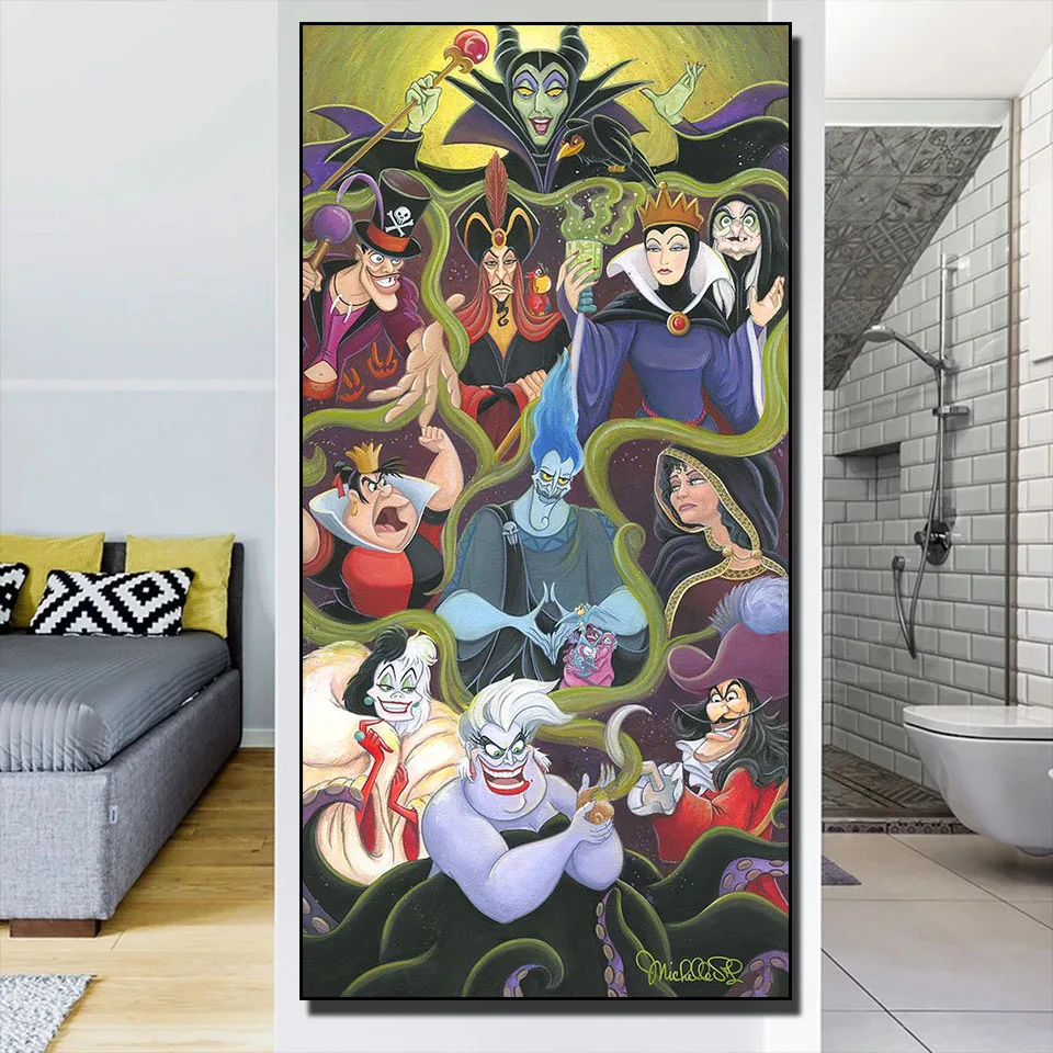 Disney Villains Diamond Painting New Arrival Full Rhinestone Of Picture Cartoon Mosaic Diamond Embroidery Art Baby Decor EE3452