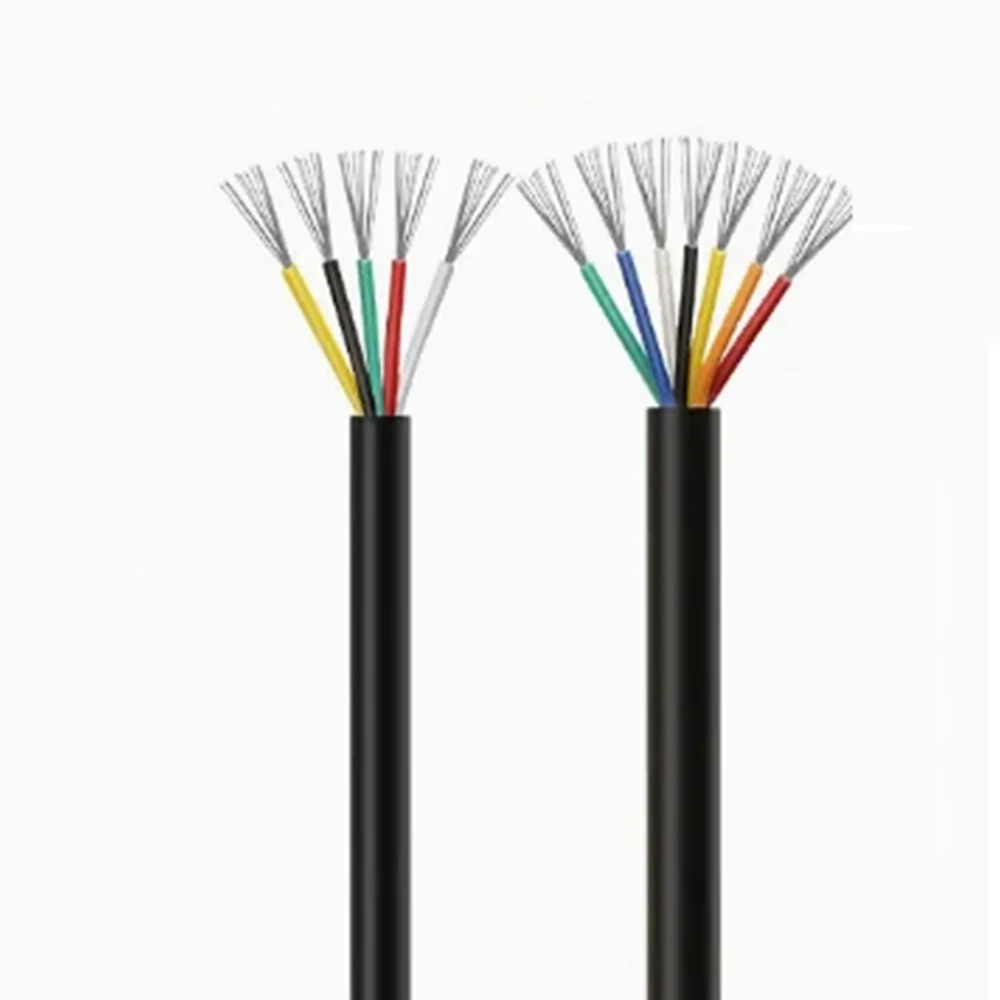

26AWG 2 3 4 5 6 7 8 9 10 ядер UL2464 26AWG 10-метровый канал аудиолинии сигнальный кабель электрический светодиодный кабель питания DIY ремонтная линия