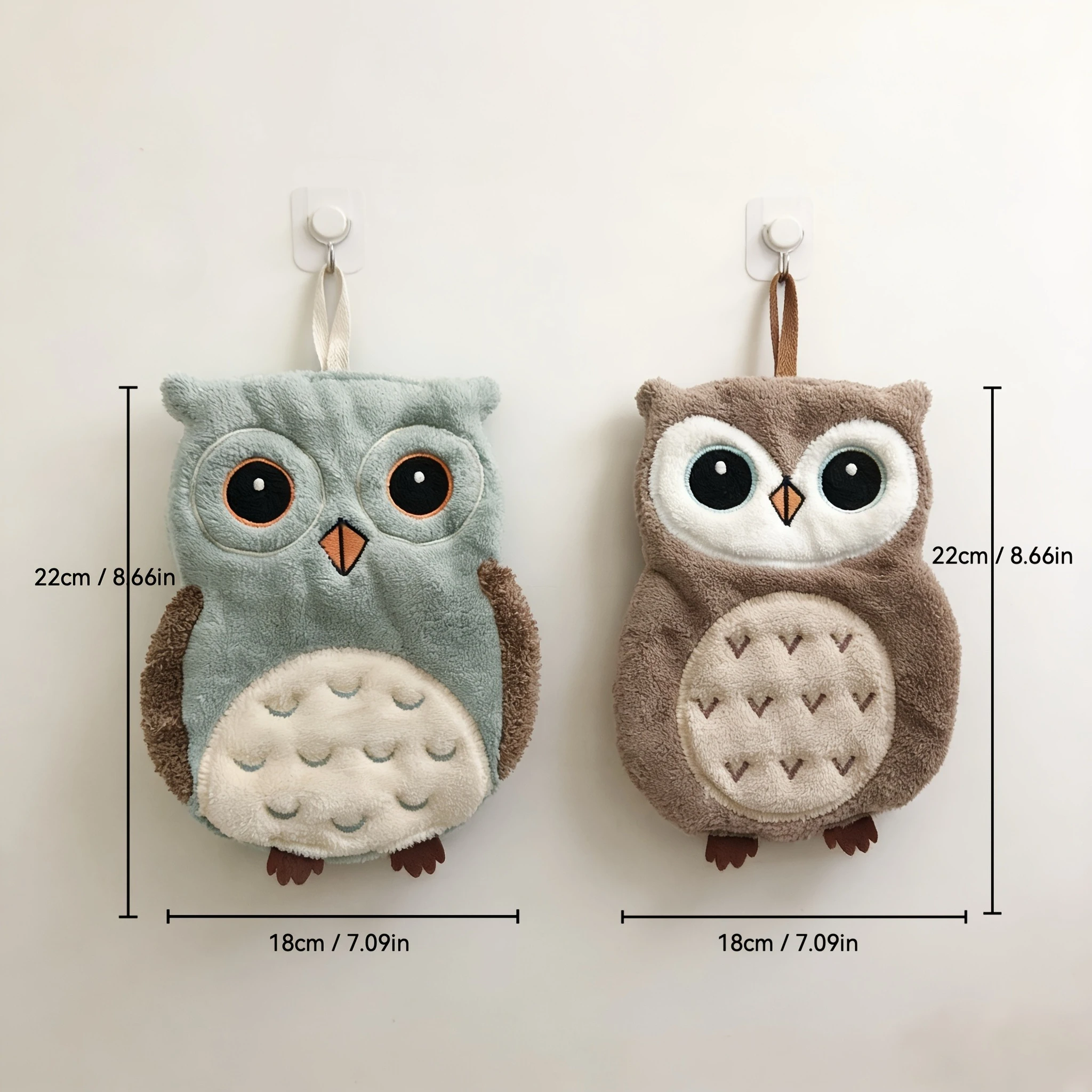 Owl-Patterned Hand Towels for The Bathroom, Designed to Be Hung, Lint-Free, Odor-Resistant, And Exceptionally Soft